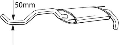 Rear Muffler BOSAL 233-399