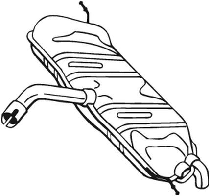 BOSAL 233-581 Rear Muffler
