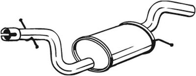 Centre Muffler BOSAL 233-767