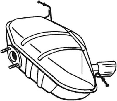 Rear Muffler BOSAL 247-413