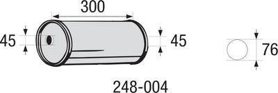 Centre Muffler, universal BOSAL 248-004