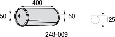 Centre Muffler, universal BOSAL 248-009