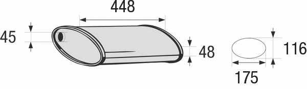 BOSAL 248-061 Centre Muffler, universal