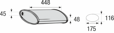 Centre Muffler, universal BOSAL 248-061