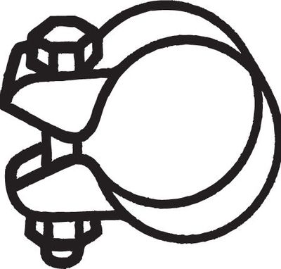 Clamping Piece, exhaust system BOSAL 250-345