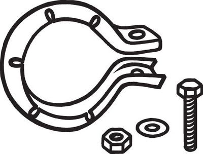 Mount, exhaust system BOSAL 250-003