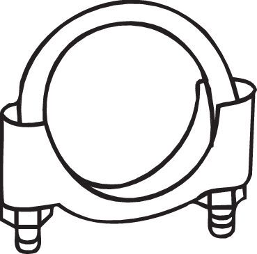 Clamping Piece, exhaust system BOSAL 250-265