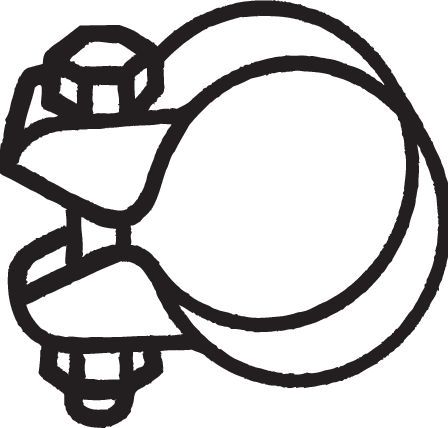 BOSAL 250-352 Clamping Piece, exhaust system