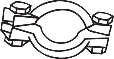 Clamping Piece, exhaust system BOSAL 254-375