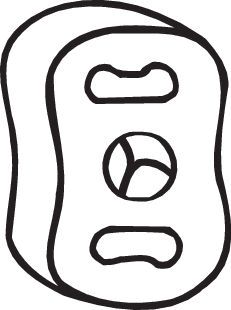 BOSAL 255-024 Rubber Strip, exhaust system