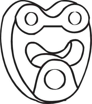 BOSAL 255-123 Rubber Strip, exhaust system