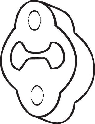 Rubber Strip, exhaust system BOSAL 255-623