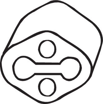 Rubber Strip, exhaust system BOSAL 255-891