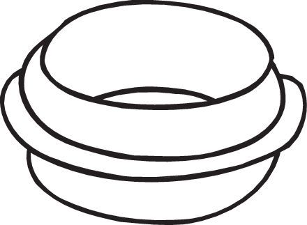 BOSAL 256-002 Gasket, exhaust pipe