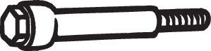 Bolt, exhaust system BOSAL 258-794