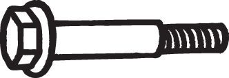 Bolt, exhaust system BOSAL 258-904