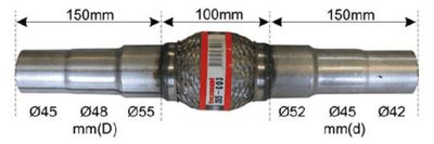 Flexible Pipe, exhaust system BOSAL 265-003