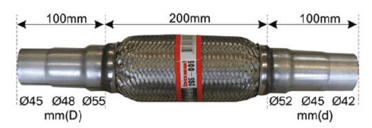 BOSAL 265-005 Flexible Pipe, exhaust system