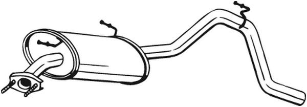 BOSAL 278-081 Rear Muffler