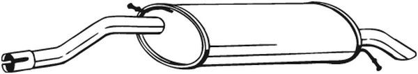 BOSAL 278-527 Rear Muffler