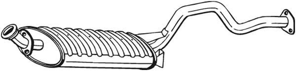 BOSAL 278-557 Centre Muffler