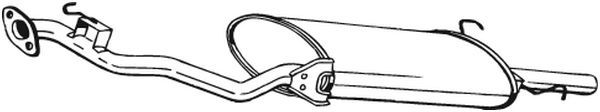BOSAL 279-027 Rear Muffler