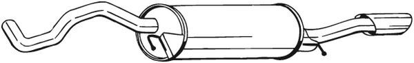 BOSAL 279-563 Rear Muffler