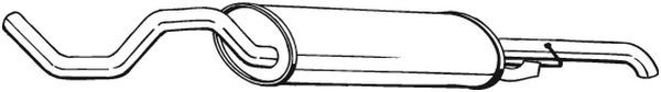 BOSAL 281-533 Rear Muffler