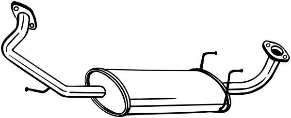 BOSAL 281-357 Centre Muffler