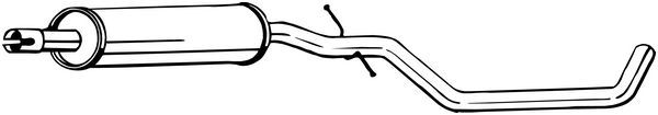 BOSAL 281-911 Centre Muffler