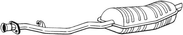 BOSAL 282-243 Rear Muffler