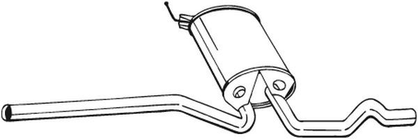 BOSAL 282-733 Centre Muffler