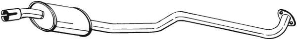 BOSAL 282-829 Centre Muffler