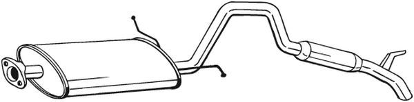 BOSAL 282-959 Rear Muffler