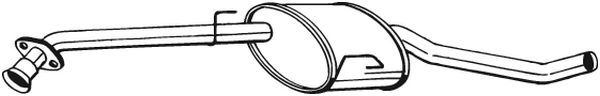 BOSAL 283-751 Centre Muffler