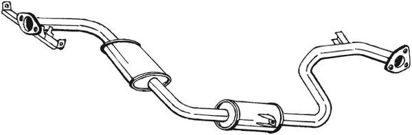 BOSAL 283-077 Centre Muffler