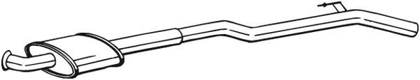 BOSAL 283-551 Centre Muffler