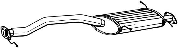 BOSAL 283-873 Centre Muffler