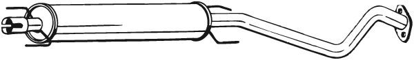 BOSAL 284-343 Centre Muffler