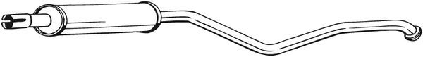 BOSAL 284-605 Centre Muffler
