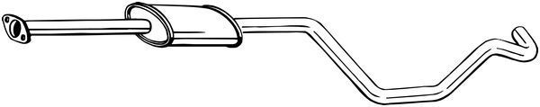 BOSAL 284-617 Centre Muffler