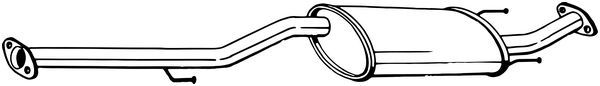BOSAL 284-909 Centre Muffler