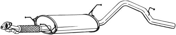 BOSAL 285-311 Rear Muffler