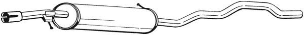 BOSAL 285-515 Centre Muffler