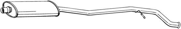 BOSAL 286-077 Centre Muffler