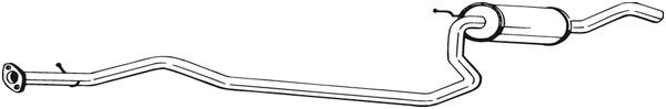 BOSAL 286-323 Centre Muffler