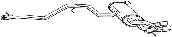 BOSAL 286-363 Rear Muffler