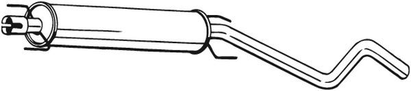 BOSAL 286-743 Centre Muffler