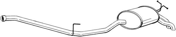 BOSAL 287-087 Rear Muffler