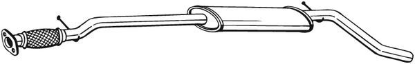 BOSAL 287-455 Centre Muffler